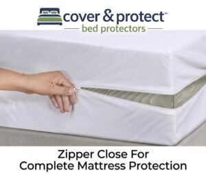 Dust Mite waterproof mattress protector zipper close
