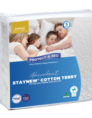 Cotton terry mattress protector