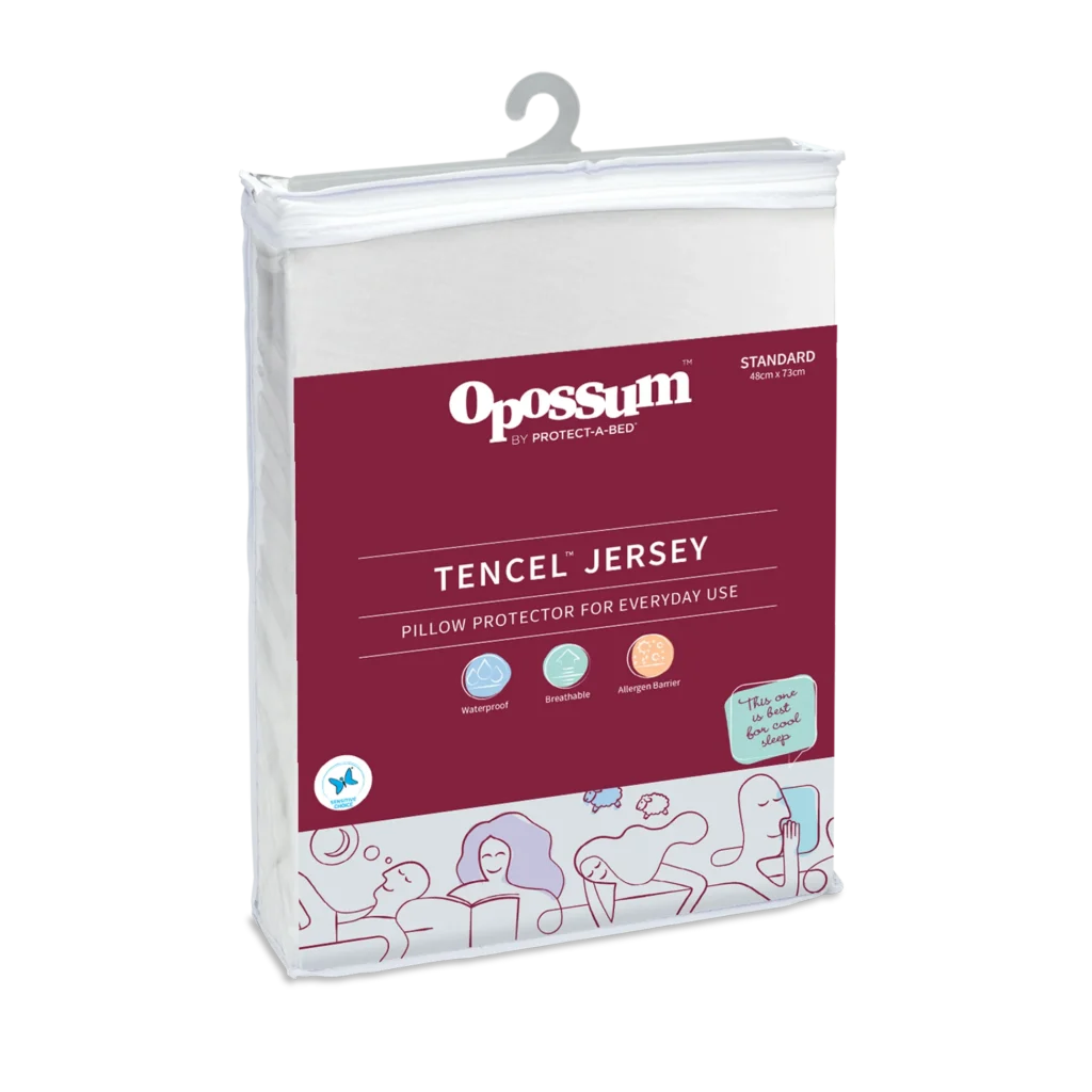Pillow Protector Waterproof Tencel Jersey Opossum