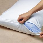 Waterproof pillow protector zipper close