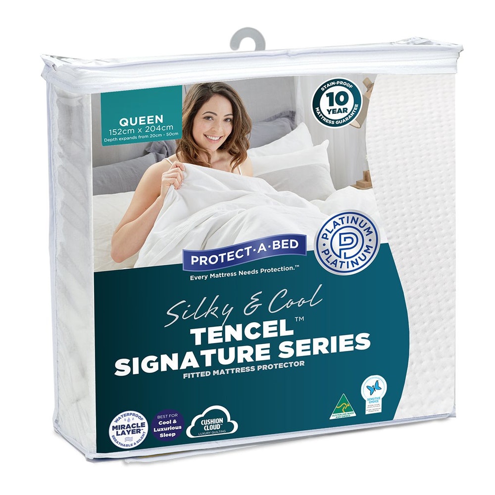 Mattress Protector Waterproof TENCEL Signature Series Jacquard Quilted Sleep Surface