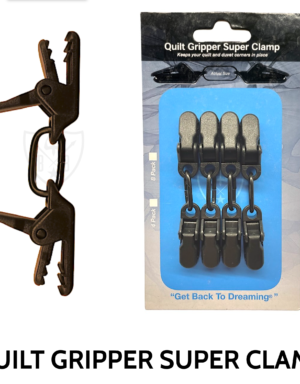 Quilt gripper clamps