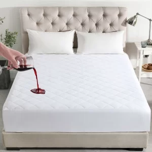 Quilted waterproof mattress protector